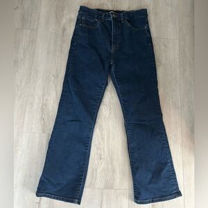 Express Cropped flair high rise jeans